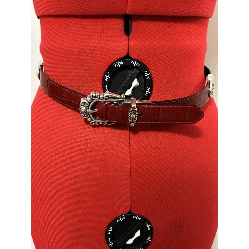 Brighton Red And Black Reversible Belt Size Small/28